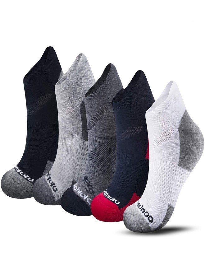 Vividmoo No-Show Ankle Socks Men-Women, Low-Cut Performance Athletic Cotton Essentials, Non-Slip Athletic Cushioned Crew, Training Sports,Comfortable Mesh Ventilation, Durable,Multi-Pack - Image 2